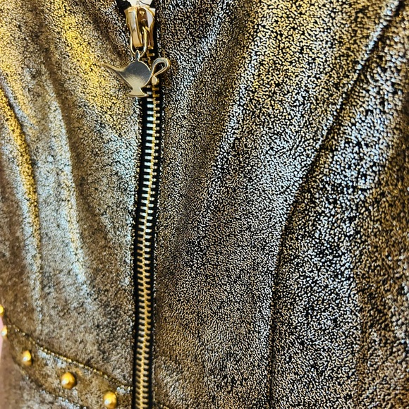 Girls Disney Jasmine Dress Gold Flared Size 5/6 New Zip genie lamp lantern pull - Picture 2 of 8